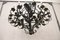 Large Wrought Iron Chandelier with 20 Bulbs, 1900s 11