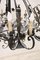 Large Wrought Iron Chandelier with 20 Bulbs, 1900s 9