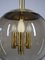 Brass Ceiling Light with Smoked Glass Ball from Doria Leuchten, Germany, 1960s, Image 13
