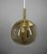Brass Ceiling Light with Smoked Glass Ball from Doria Leuchten, Germany, 1960s, Image 10