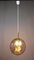 Messing Deckenlampe mit Rauchglaskugel von Doria Leuchten, 1960er 7
