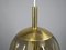 Brass Ceiling Light with Smoked Glass Ball from Doria Leuchten, Germany, 1960s, Image 12