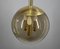 Brass Ceiling Light with Smoked Glass Ball from Doria Leuchten, Germany, 1960s, Image 11