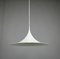 White Semi Pendant Lamp by Claus Bonderup & Torsten Thorup for Fog & Mørup, Denmark, 1960s 2
