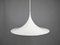 White Semi Pendant Lamp by Claus Bonderup & Torsten Thorup for Fog & Mørup, Denmark, 1960s 6