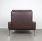 Brown Armchairs with Chrome Frames by Hans Peter Piehl for Wilkhahn, Germany, 1960s, Set of 2 10