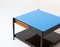 Italian Restyled Black and Blue Coffee Table by Fratelli Reguitti, 1950s 2