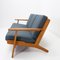 Divano a tre posti GE 290 di Hans Wegner per Getama, anni '60, Immagine 4