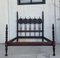 Early 20th Century Four Poster Lisbon Bed with Carved Medallions 4