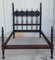 Early 20th Century Four Poster Lisbon Bed with Carved Medallions 2