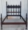 Early 20th Century Four Poster Lisbon Bed with Carved Medallions, Image 2