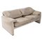 Beige Maralunga 2 Seater Sofa by Vico Magistretti for Cassina, Image 1