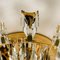 Vergoldete Deckenlampe oder Wandleuchte aus Kristallglas von Oscar Torlasco für Stilkronen 7