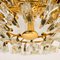 Crystal and Gilded Flush Mount or Sconce by Oscar Torlasco for Stilkronen 6