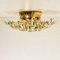 Crystal and Gilded Flush Mount or Sconce by Oscar Torlasco for Stilkronen 8