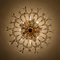 Crystal and Gilded Flush Mount or Sconce by Oscar Torlasco for Stilkronen, Image 10