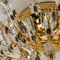 Crystal and Gilded Flush Mount or Sconce by Oscar Torlasco for Stilkronen, Image 4