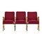 Red Cinema 3-Seater Bench, Image 1