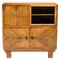 Mueble Art Déco de madera nudosa de nogal, Imagen 1