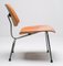 LCM Stuhl mit rotem Anilin Farbstoff von Charles Eames für Herman Miller 6