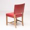 Danish Red 3758 Dining Chairs by Kaare Klint for Rud. Rasmussen, Set of 4 8