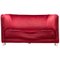 Red Velvet Sofa by Ole Wanners, Image 1