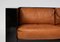 Black and Cognac Leather Saratoga Living Room Set by Lella & Massimo Vignelli, Set of 3, Image 6