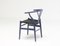 Lila Ch24 Wishbone Chair mit schwarzem Sitz aus Papierkordel von Hans Wegner für Carl Hansen 5
