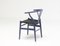 Purple Ch24 Wishbone Chair with Black Paper Cord Seat by Hans Wegner for Carl Hansen 5