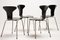Sedie da pranzo nr. 3105 di Arne Jacobsen, set di 4, Immagine 5