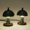 Green Metal Table Lamps by Erik Tidstrand for NK, Sweden, 1930s, Set of 2, Image 9