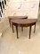 Antique George III Mahogany Demi-Lune Console Tables, Set of 2 4
