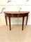 Antique George III Mahogany Demi-Lune Console Tables, Set of 2 8