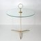 Mid-Century Italian Brass and Clear Glass Tripod Side Table by Cesare Lacca, 1950s, Image 10