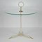 Mid-Century Italian Brass and Clear Glass Tripod Side Table by Cesare Lacca, 1950s 2