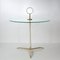 Mid-Century Italian Brass and Clear Glass Tripod Side Table by Cesare Lacca, 1950s 3