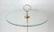 Mid-Century Italian Brass and Clear Glass Tripod Side Table by Cesare Lacca, 1950s 11
