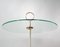 Mid-Century Italian Brass and Clear Glass Tripod Side Table by Cesare Lacca, 1950s, Image 6