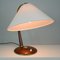 Lampe de Bureau ou de Bureau Mid-Century en Teck et Laiton de Temde, 1950s 6