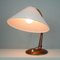 Lampe de Bureau ou de Bureau Mid-Century en Teck et Laiton de Temde, 1950s 4