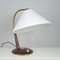 Mid-Century Tisch- oder Schreibtischlampe aus Teak & Messing von Temde, 1950er 16