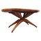 Mid Century Wooden Italian Dining Table by Guglielmo Ulrich, 1950s 1