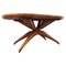 Mid Century Wooden Italian Dining Table by Guglielmo Ulrich, 1950s, Image 1