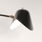 Mid-Century Modern Black Agrafée Table Lamp with Two Swivels by Serge Mouille 4