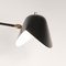 Mid-Century Modern Black Agrafée Table Lamp with Two Swivels by Serge Mouille, Image 4