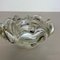 Large Italian Murano Glass Floral Bowl Ashtray, 1970s 5