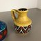 German Multi-Color 215-17 Fat Lava Op Art Pottery Vases from Bay Ceramics, Set of 2 11