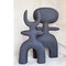 Guerriero Haniwa 12 in ceramica e argilla di Noe Kuremoto, Immagine 5