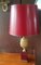 Lámpara de mesa en forma de piña de latón, años 70, Imagen 9