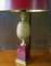Lámpara de mesa en forma de piña de latón, años 70, Imagen 11